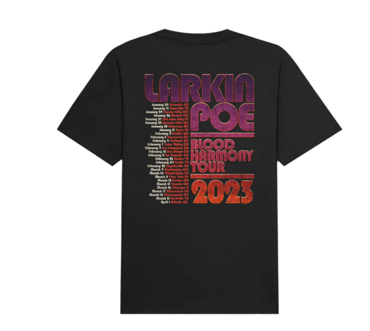 Blood Harmony 2023 Tour T-Shirt