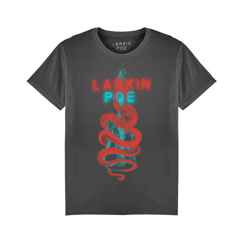 Snake Guitar Charcoal Tee